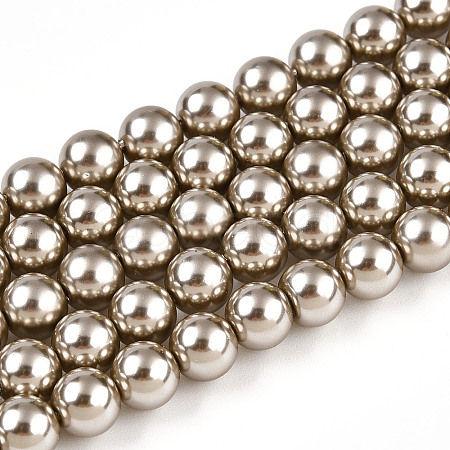 Glass Pearl Beads Strands HY-G002-01C-13-1
