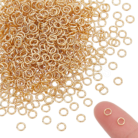 800Pcs 304 Stainless Steel Open Jump Rings STAS-UN0063-23A-G-1