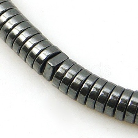 Non-magnetic Synthetic Hematite Beads Strands G-E165-3x1mm-1-1