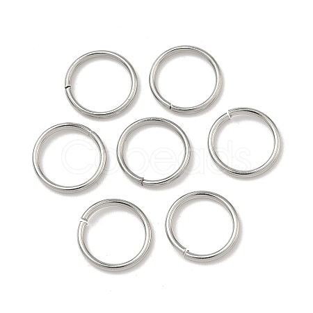 Tarnish Resistant 304 Stainless Steel Open Jump Rings STAS-J013-10x1mm-01-1