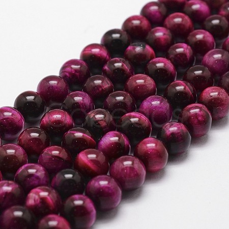 Natural Tiger Eye Bead Strands G-G735-23-12mm-04-1
