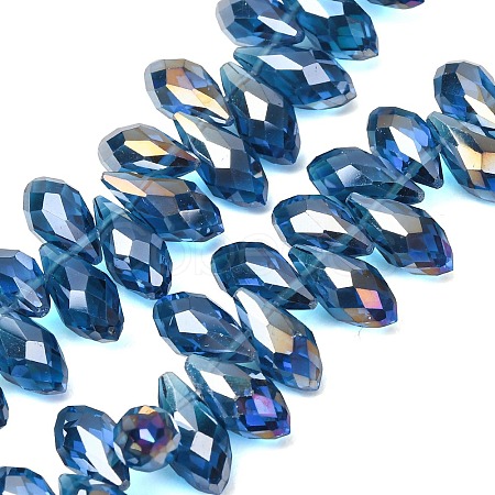 Electroplate Glass Beads Strands EGLA-J068-AB08-1