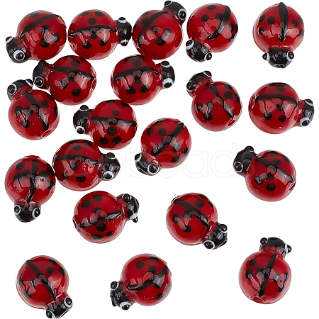 20Pcs Handmade Lampwork Beads LAMP-PA0001-66-1