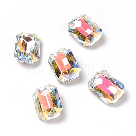 Light AB Style Glass Rhinestone Cabochons RGLA-J018-C-001LA-1