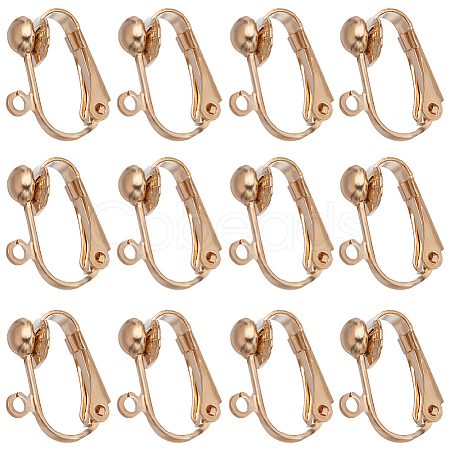 46Pcs Brass Clip-on Earring Converters Findings KK-SC0003-68-1