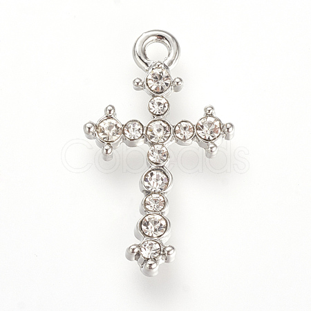 Alloy Rhinestones Pendants X-ALRI-Q093-85P-1