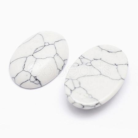 Synthetic Howlite Cabochons G-P215-10-20x30mm-1