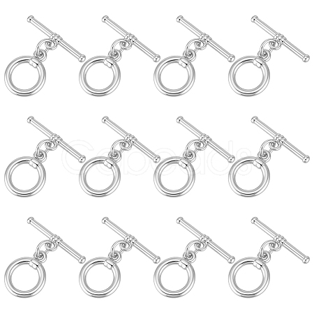 12Pcs Brass Toggle Clasps KK-BC0015-43P-1
