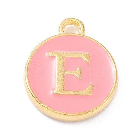 Golden Plated Alloy Enamel Charms X-ENAM-Q437-14E-1