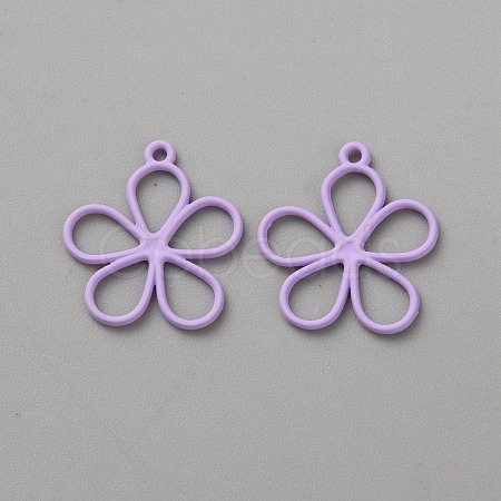Hollow Out Spray Painted Alloy Pendants FIND-WH20008-19B-1
