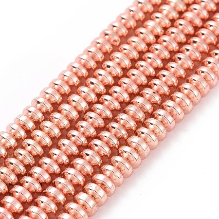 Electroplate Non-magnetic Synthetic Hematite Beads Strands G-L485-04B-RG-1