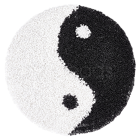 200G 2 Colors 12/0 Glass Round Seed Beads SEED-PH0002-11A-1