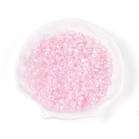 Transparent Spray Painted Glass Beads X1-EGLA-N018-4mm-11-1