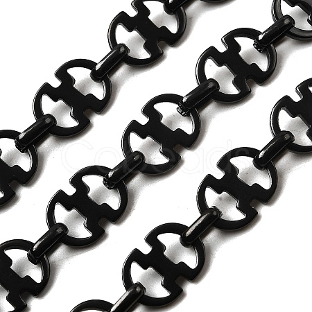304 Stainless Steel Oval Link Chains CHS-S012-24B-1