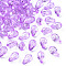 Transparent Acrylic Beads, Faceted, Teardrop, Medium Orchid, 12x8mm, Hole: 1.5mm, about 1338pcs/500g