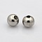 Tarnish Resistant 304 Stainless Steel Round Beads, Stainless Steel Color, 5mm, Hole: 2mm