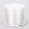 Round Crystal Elastic Stretch Thread, for Bracelets Gemstone Jewelry Making Beading Craft, White, 1mm, about 30.6 yards(28m)/roll