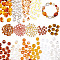 PandaHall Elite 390Pcs 15 Style Transparent Acrylic Beads, Mixed Shapes, Mixed Color