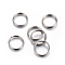 Tarnish Resistant 304 Stainless Steel Split Rings, Double Loops Jump Rings, Stainless Steel Color, 12x2mm, Inner Diameter: 10mm, Single Wire: 1mm