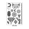 Mandala Pattern Vintage Removable Temporary Water Proof Tattoos Paper Stickers, Mixed Patterns, 21x15cm