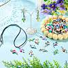 60Pcs 6 Colors Synthetic Turquoise Pendants PALLOY-TAC0289-7