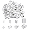 80Pcs 4 Styles Brass Cord Ends KK-BBC0025-66-1