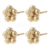 SHEGRACE Brass Micro Pave Cubic Zirconia Stud Earrings XGRQ4N782-711G-1
