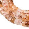 Natural Hematoid Quartz/Ferruginous Quartz Heishi Beads Strands G-A299-A19-01-4