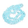 Spray Painted Transparent Glass Beads Strands GLAA-P060-01B-02-2