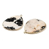 Natural Zebra Jasper Pendants G-K347-02G-02-2