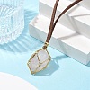 Crystal Holder Cage Necklaces NJEW-JN04586-02-1