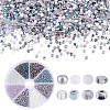 80G 8 Colors Round Glass Seed Beads SEED-PH0002-42-1