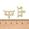 Rack Plating Brass Micro Pave Clear Cubic Zirconia Pendants KK-R157-12C-G-3