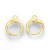 Brass Huggie Hoop Earring Findings LS-X-KK-R071-08G-1
