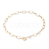 Aluminium Paperclip Chain Necklaces X-NJEW-JN02865-1