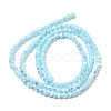 AB Color Plated Opaque Glass Beads Strands GLAA-G127-02F-2