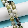 Natural Green Opal Beads Strands G-R494-A11-03-4