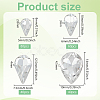 220Pcs 4 Style Glass Rhinestone Cabochons GLAA-FG0001-12-2
