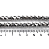 Electroplate Glass Bead Strands EGLA-R042-6mm-06-3
