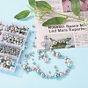 497Pcs 5 Style Rainbow ABS Plastic Imitation Pearl Beads OACR-YW0001-09A-8
