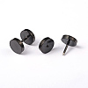 Flat Round 304 Stainless Steel Barbell Cartilage Earrings EJEW-L164-05B-1