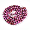 Baking Paint Glass Beads Strands DGLA-N003-10mm-B03-3