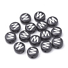 Opaque Acrylic Beads SACR-N002-02W-2