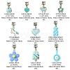 10Pcs 10 Styles Alloy Enamel & Resin European Dangle Charms PALLOY-FZ00006-4