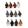 Natural Mixed Gemstone Mushroom Pendants G-D311-02AB-1