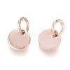 Ion Plating(IP) 304 Stainless Steel Charms EJEW-L238-03A-RG-2