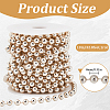 ABS Plastic Imitation Pearl Bead Chain KY-WH20006-09A-2