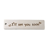 Non-Tarnish 201 Stainless Steel Big Pendants STAS-L079-027S-G-1