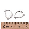 Anti-Tarnish Rhodium Plated 925 Sterling Silver Leverback Earring Findings X-STER-I017-087P-3