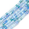 Gradient Color Electroplate Glass Bead Strands X1-GLAA-E042-05A-1